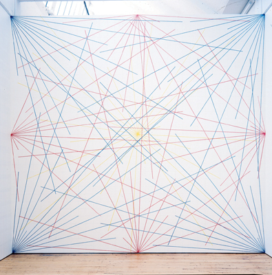 sol-lewitt-wall-drawing-273-lines-to-points-on-a-grid-1975